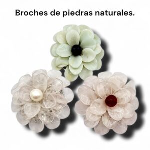Broches de piedras naturales