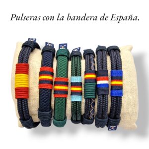 Pulseras con la bandera de España